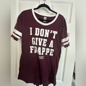 Y2K Victoria’s Secret PINK “I Don’t Give a Frappe” Night Shirt
